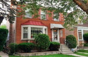 3-bedroom brick Georgian in Chicago's lovely Galewood neighborhood.